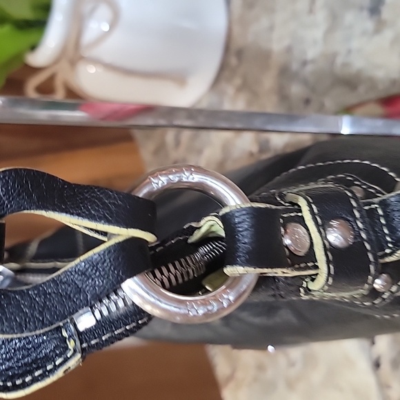 🌵MCM EUC Black and yellow Leather Shoulder Bag - Picture 5 of 12